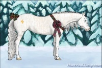 Horse Color:Cremello Sabino  and Cremello Sabino 
