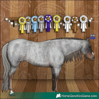 Horse Color:Liver Red Roan Mushroom 