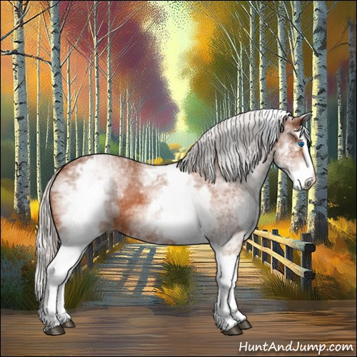 Horse Color:White Spotted Silver Bay Splash 