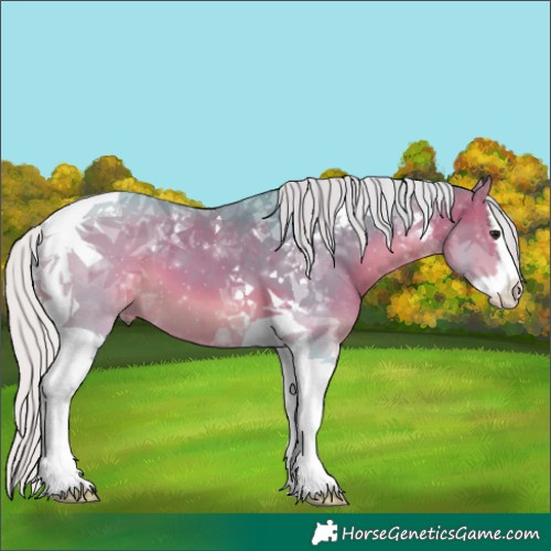 Horse Color:Watercolor Silver Bay Splash Tobiano 
