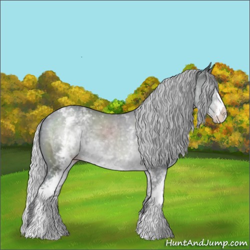 Horse Color:White Spotted Silver Classic Champagne Chinchilla 