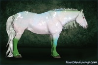 Horse Color:Watercolor White Spotted Silver Brown Chinchilla Dun 