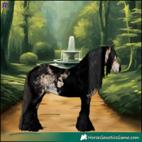 Horse Color:Void Bay Dun Tobiano 