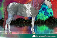 Horse Color:Painted Liver Chestnut Ice Tobiano