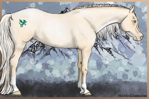 Horse Color:Silver Buckskin Roan Pearl 