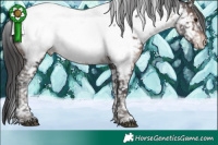 Horse Color:Brown Mushroom Tobiano Near Fewspot 