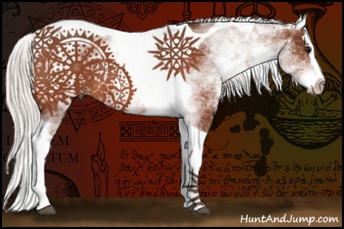 Horse Color:White Spotted Silver Bay Splash Tobiano 