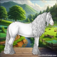 Horse Color:White Spotted Silver Brown Onyx Mushroom 