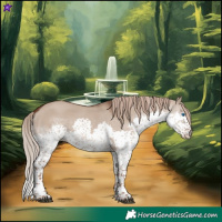 Horse Color:Liver Red Dun Splash Tobiano 