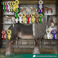 Horse Color:Liver Chestnut Mushroom Tobiano 