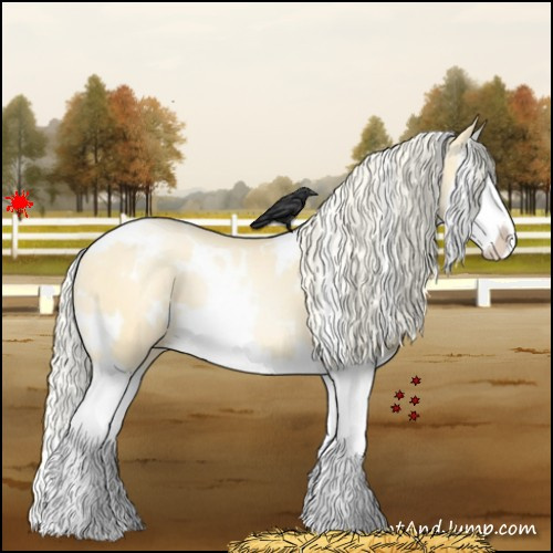 Horse Color:White Spotted Palomino Pearl Splash 