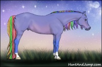 Horse Color:Painted Watercolor Silver Bay 