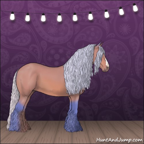 Horse Color:Watercolor Silver Bay