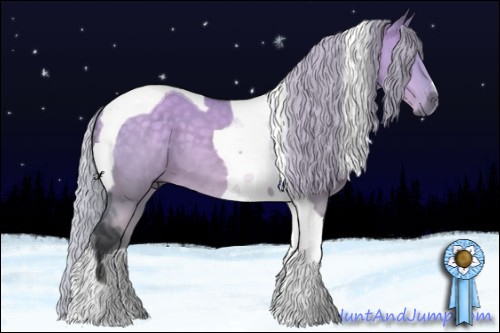 Horse Color:Silver Grullo Chinchilla Tobiano 