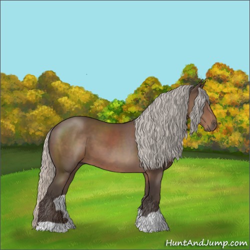 Horse Color:Silver Black 