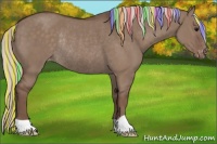 Horse Color:Painted Silver Grullo Varnish Rabicano 