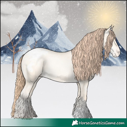 Horse Color:Amber Cream Champagne Pearl Dun Varnish