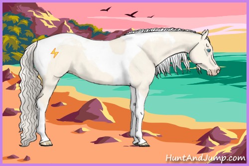 Horse Color:Cremello Dun Tobiano 