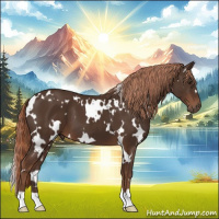 Horse Color:White Spotted Liver Chestnut 