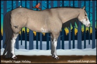 Horse Color:Brown Dun Sabino 