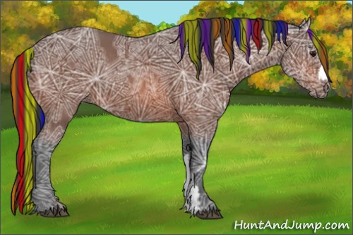 Horse Color:Painted Bay Ice Rabicano 