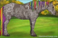 Horse Color:Painted Liver Chestnut Ice