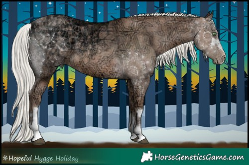 Horse Color:Liver Chestnut Ice Pearl Mushroom 