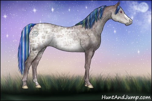 Horse Color:Painted Chocolate Silver Black Chinchilla Ice