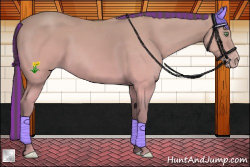 Horse Color:Platinum Painted Amber Cream Champagne Sabino