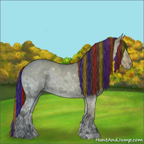 Horse Color:Painted Liver Red Dun Ice 