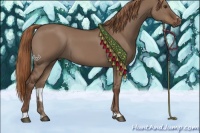 Horse Color:Liver Red Dun Sabino 