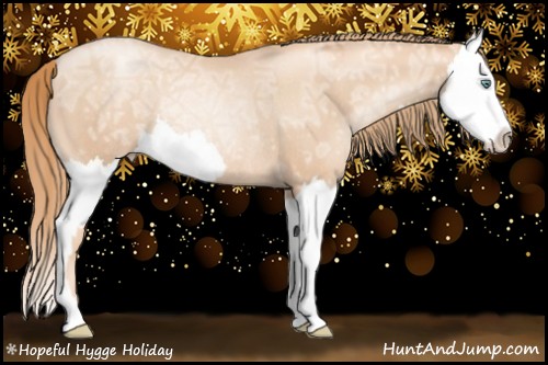 Horse Color:Gold Champagne Ice Pearl Rabicano and Gold Champagne Ice Pearl Splash Rabicano