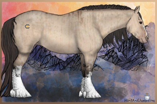 Horse Color:Bay Dun  and Amber Champagne Dun 