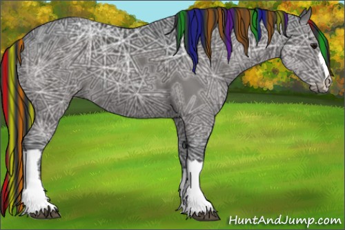 Horse Color:Painted Grullo Ice