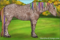 Horse Color:Painted Liver Chestnut Ice 