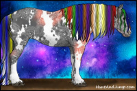 Horse Color:Painted White Spotted Black Ice 