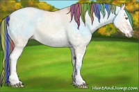 Horse Color:Painted White Spotted Gold Champagne Ice Dun 