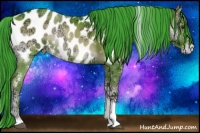 Horse Color:Watercolor White Spotted Liver Red Onyx Ice Tobiano Near Leopard 