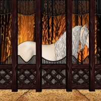 Horse Color:White Spotted Palomino Pearl 