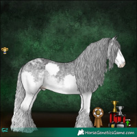 Horse Color:Platinum Silver Buckskin Ice Splash 