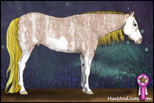 Horse Color:Painted Red Ice Roan Splash Frame Appaloosa 
