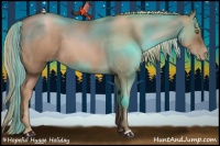 Horse Color:Liver Red Roan Pearl 