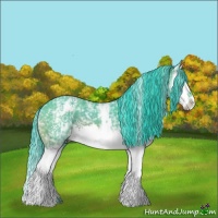 Horse Color:Watercolor White Spotted Bay Splash 