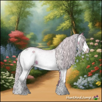Horse Color:Watercolor White Spotted Silver Bay 