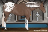 Horse Color:Silver Black Tobiano Varnish 