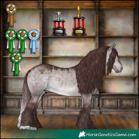 Horse Color:Platinum Chocolate Brown Dun 