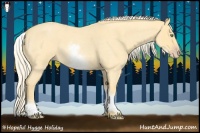 Horse Color:White Spotted Gold Cream Champagne Roan 