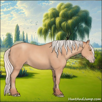 Horse Color:Silver Amber Champagne Frame 