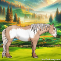 Horse Color:Silver Amber Champagne Frame 