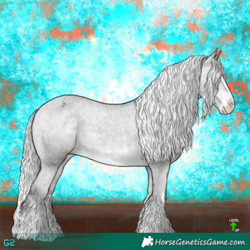 Horse Color:Platinum Silver Buckskin Sabino Splash Varnish